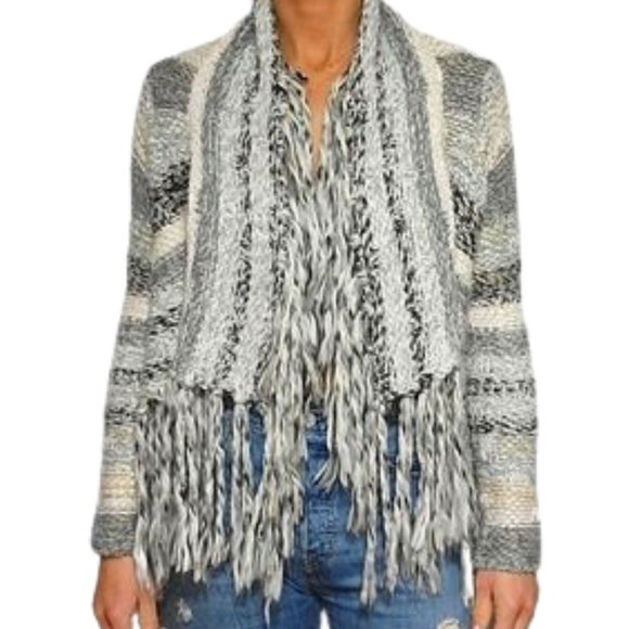 BETHANY MOTA Special Edition Bohemian Sweater Fringe Cardigan Cardi Size XS - Picture 1 of 10